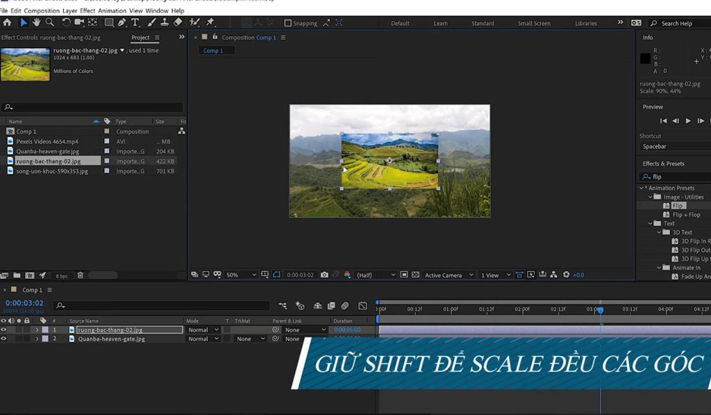 học làm kỹ xảo trong sản xuất video bằng adobe after effects