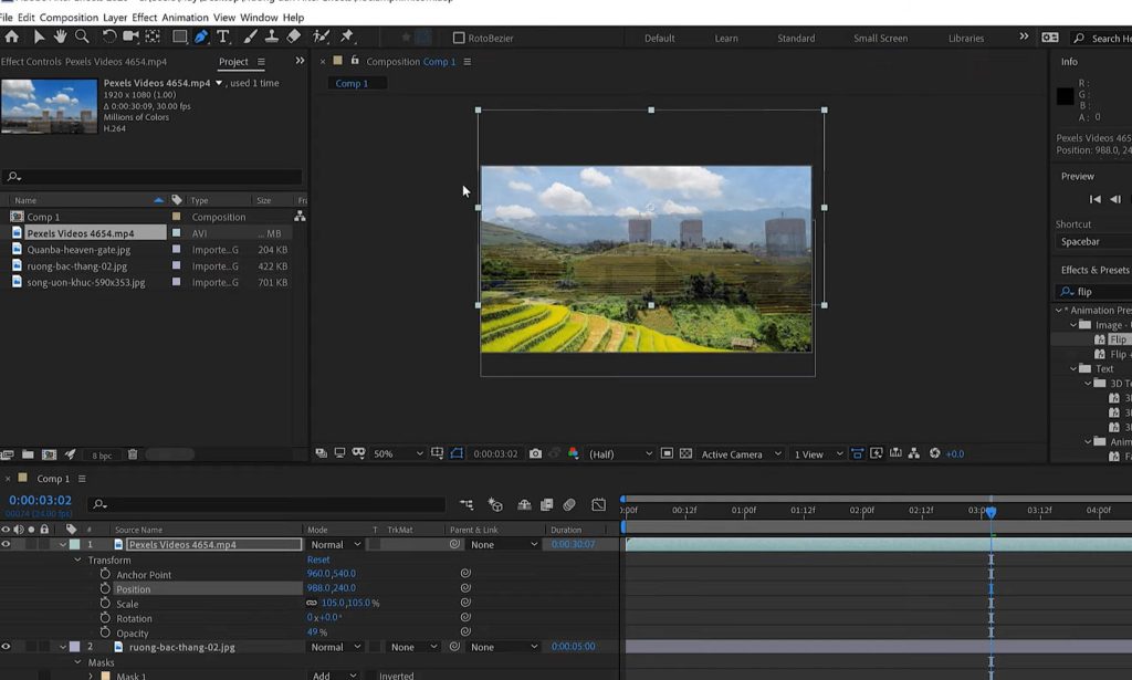 học làm kỹ xảo trong sản xuất video bằng adobe after effects