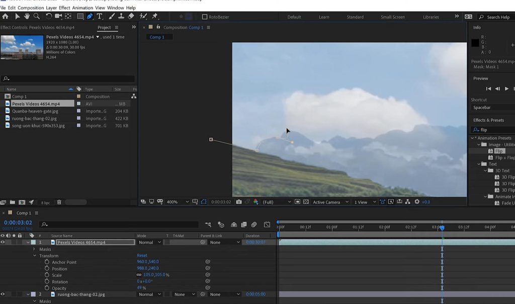 học làm kỹ xảo trong sản xuất video bằng adobe after effects