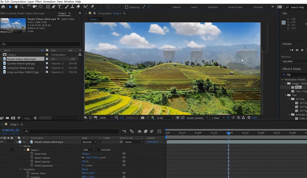 học làm kỹ xảo trong sản xuất video bằng adobe after effects