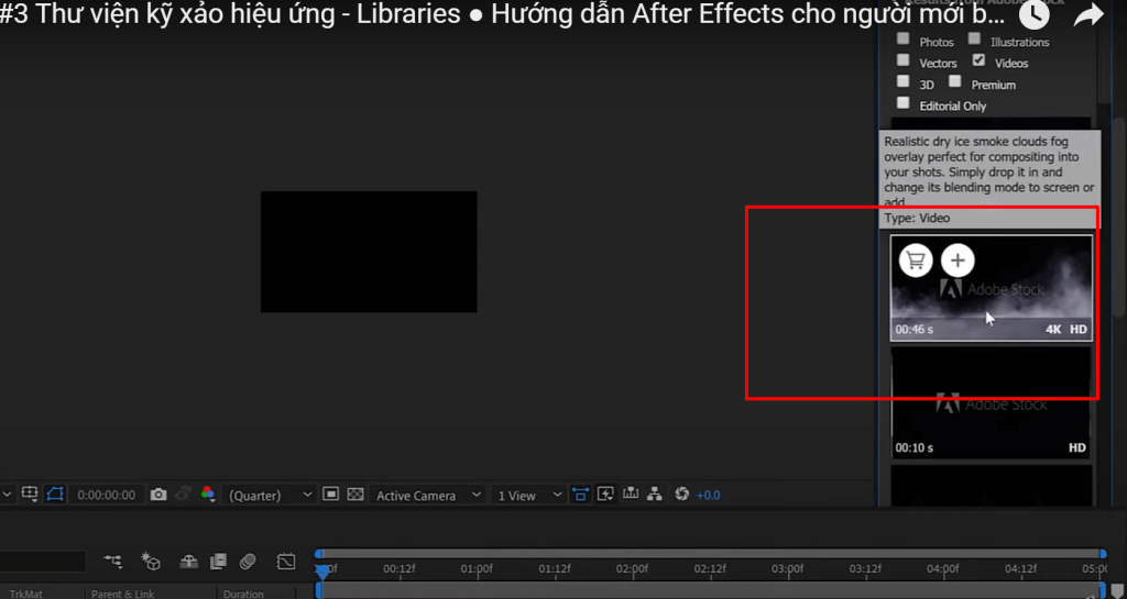 học làm kỹ xảo trong sản xuất video bằng adobe after effects