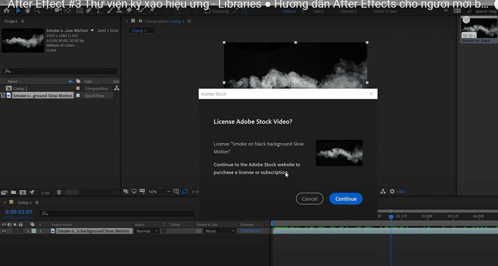 học làm kỹ xảo trong sản xuất video bằng adobe after effects