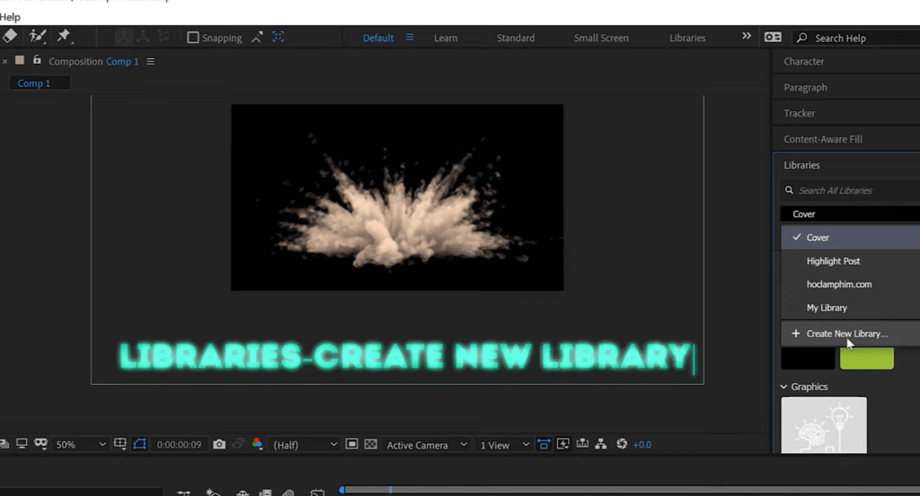 học làm kỹ xảo trong sản xuất video bằng adobe after effects