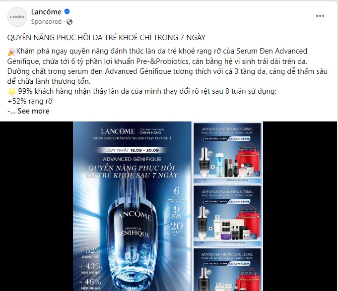 Quảng cáo mỹ phẩm