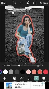 cách làm viền trắng cho ảnh trong picsart