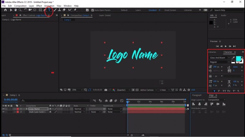 intro After Effects